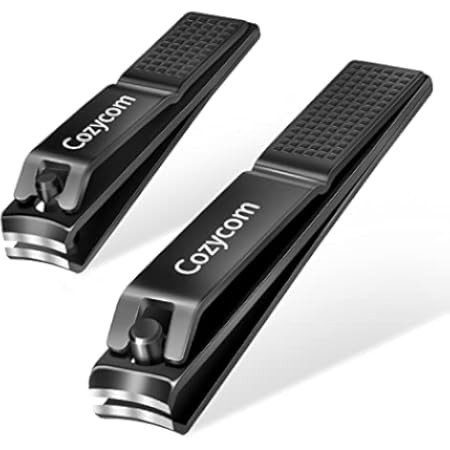 Nail Clippers Set, Ultra Sharp Sturdy Fingernail and Toenail Clipper Cutters with Visibly Tin Case b | Amazon (US)