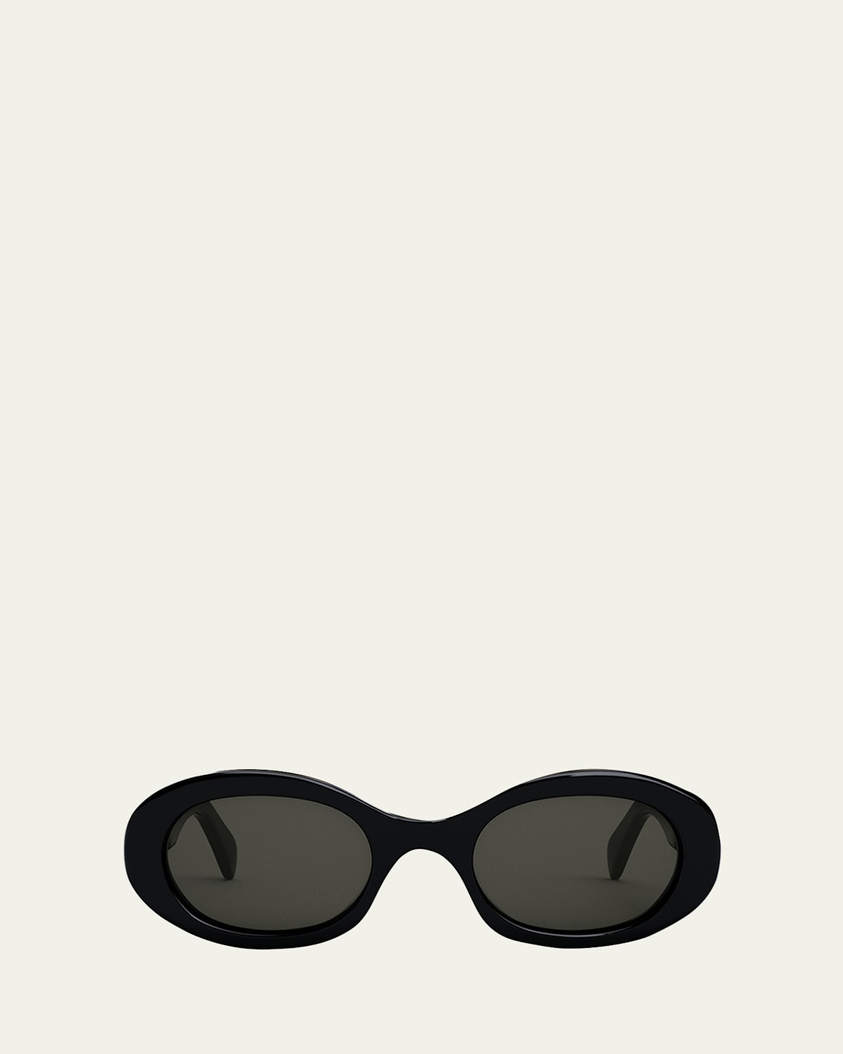Triomphe Logo Oval Acetate Sunglasses | Bergdorf Goodman