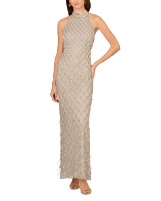 Beaded Halter Gown | Bloomingdale's (US)