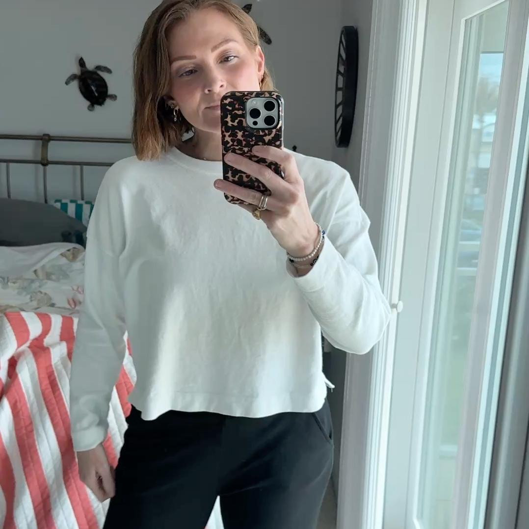 Casual #OOTD. I’m 5’10 and normally a medium. I got medium long in the pants and a medium in the shirt #AYR. I’m normally a 9.5 in shoes and I got a 9 in Rothy’s and it’s perfect (even with socks) 

#LTKOver40 #LTKTall #LTKTravel