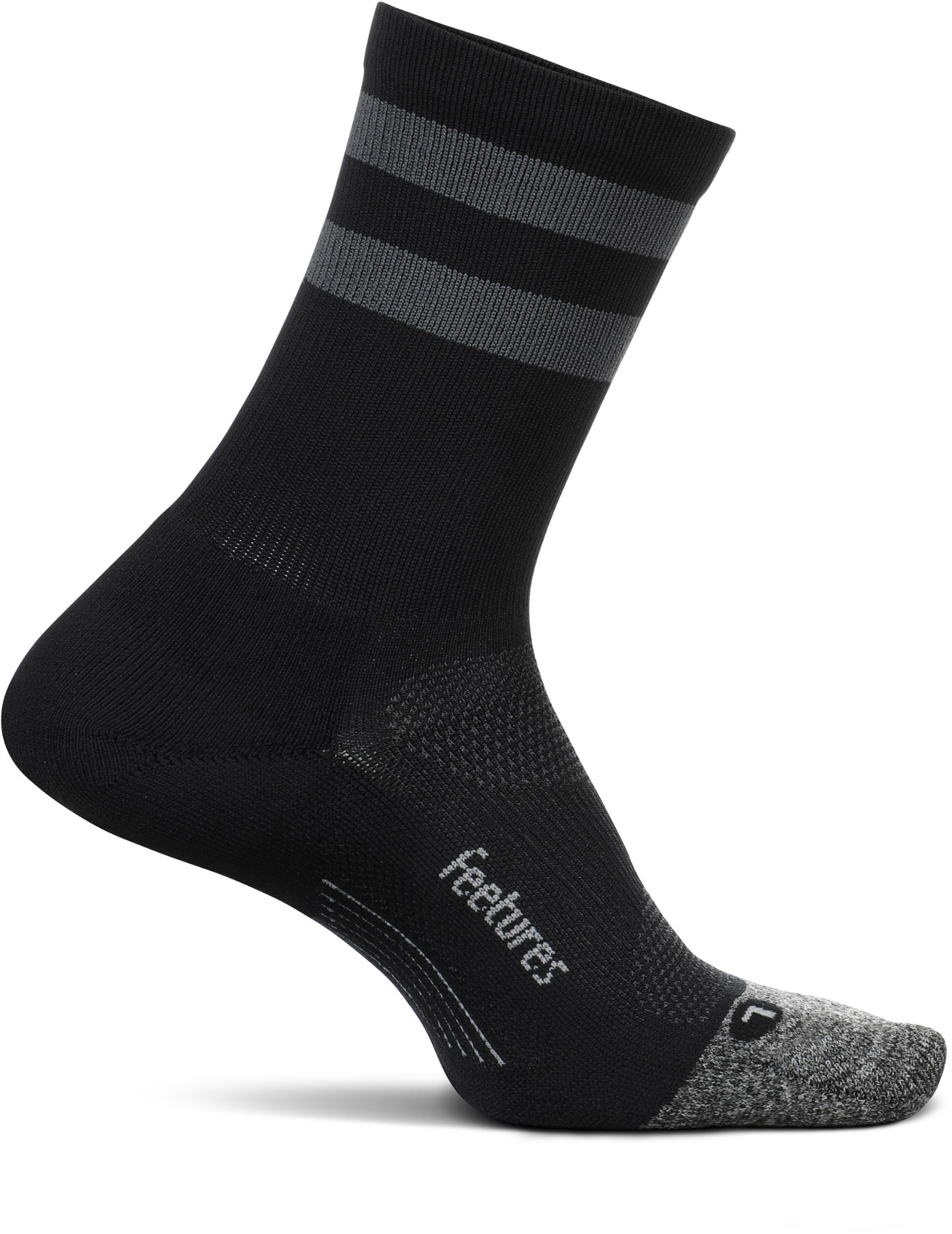 Feetures Elite Light Cushion Mini Crew Socks Black XL | REI