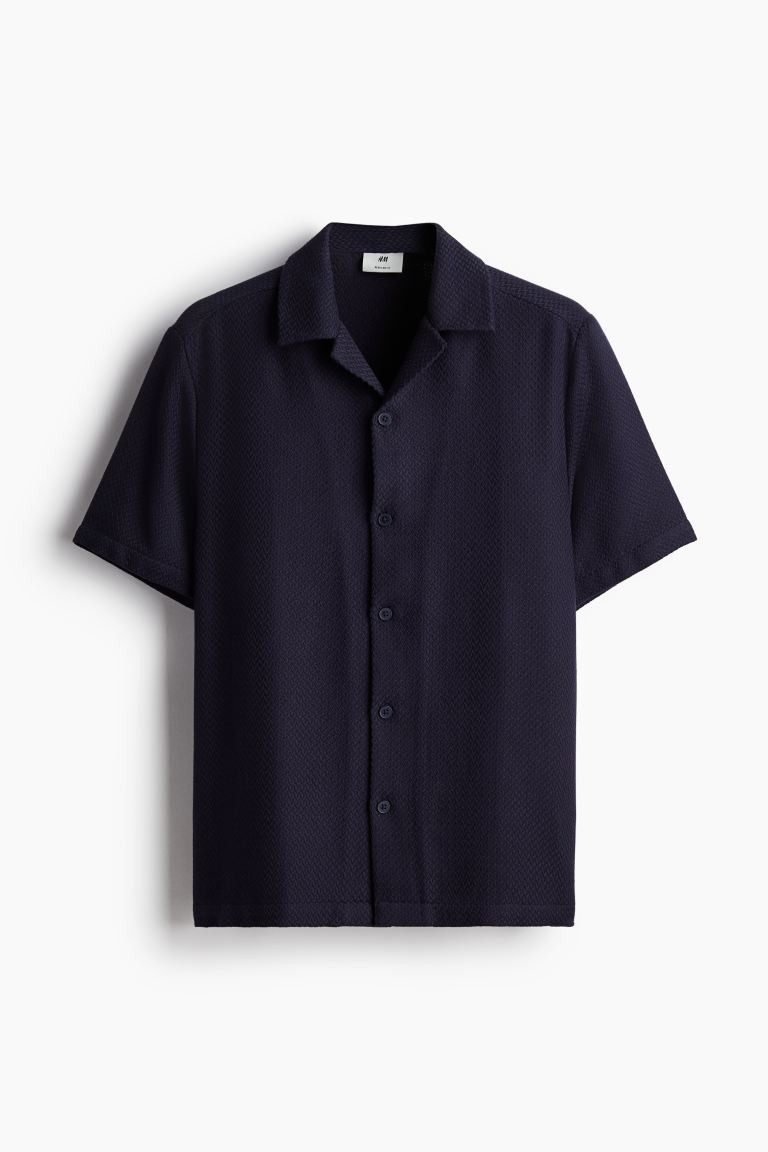 Regular Fit Textured Resort Shirt | H&M (US + CA)