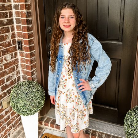 The cutest spring and summer girls dress with a must have denim jacket. 
Girls outfit | dresses | dress | Old Navy

#LTKsalealert #LTKkids #LTKfamily