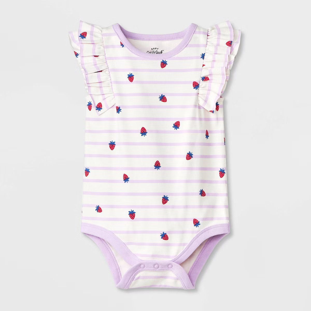 Baby Girls' Solid Ruffle Bodysuit - Cat & Jack™ | Target