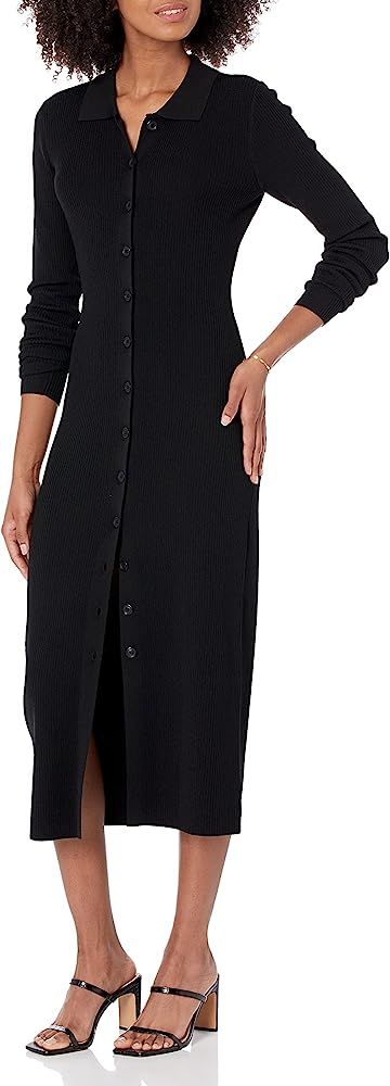 The Drop Women's Jaxon Rib Button Down Sweater Dress | Amazon (US)