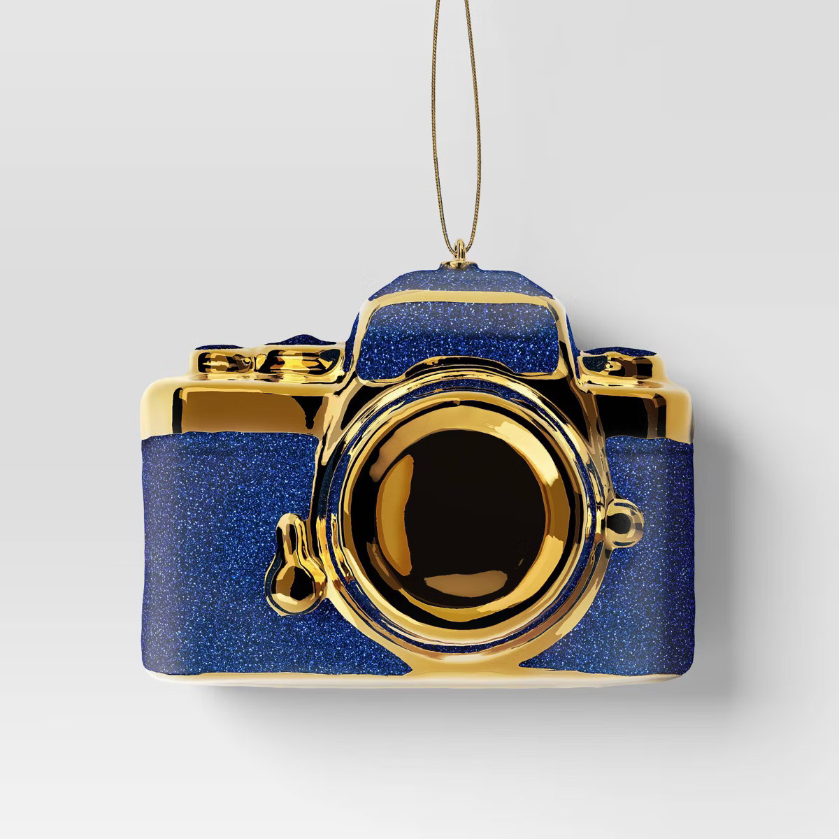 Christmas Blue Glass Camera Ornament - Wondershop™ | Target