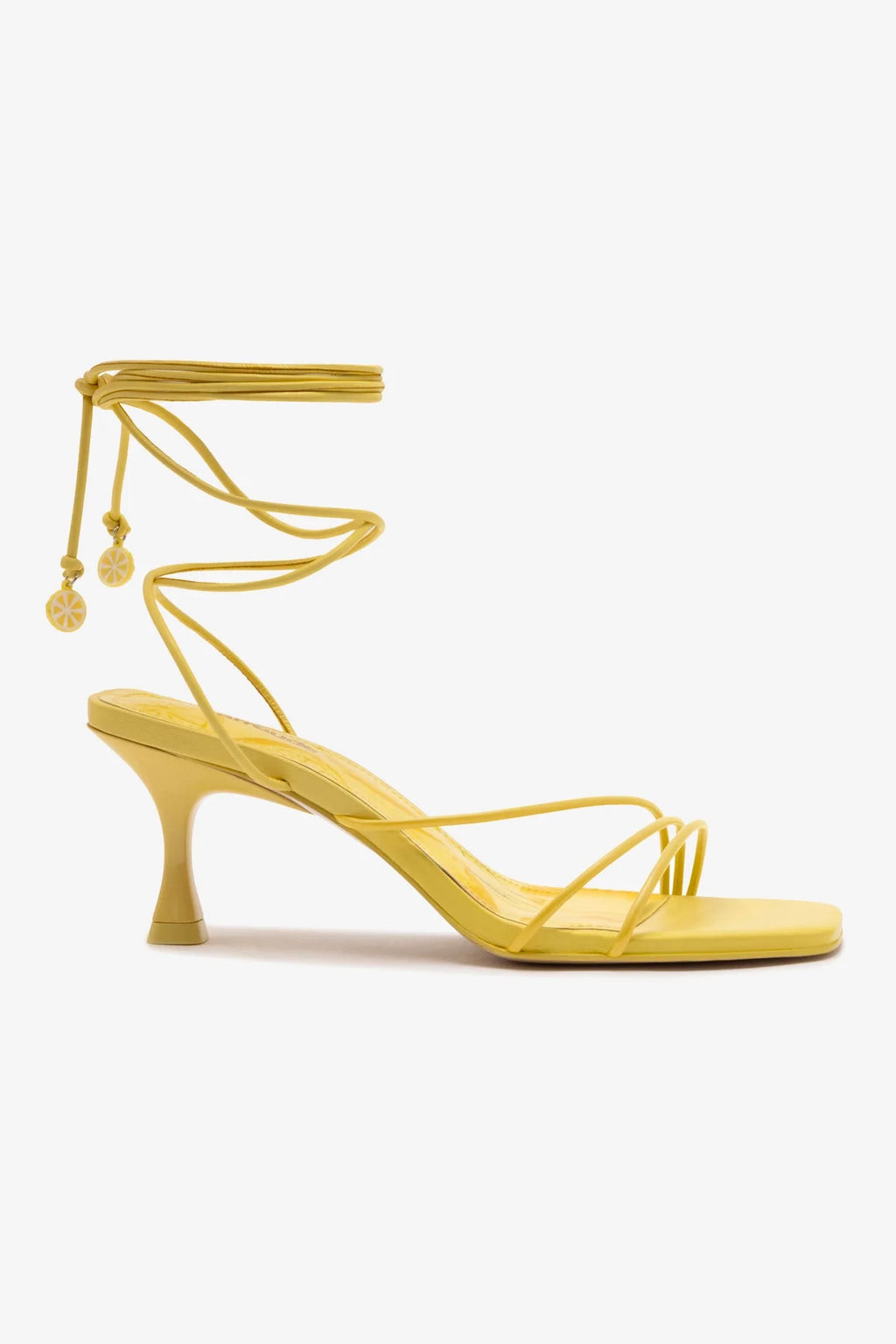 Nadia Sandal In Lemonade Leather | Larroude