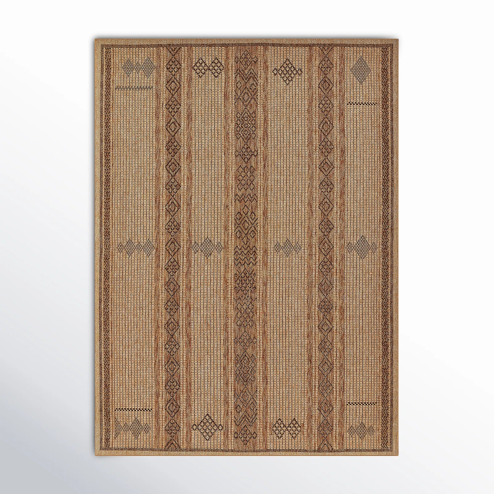 Ava Brown/Beige Indoor/Outdoor Rug | AllModern