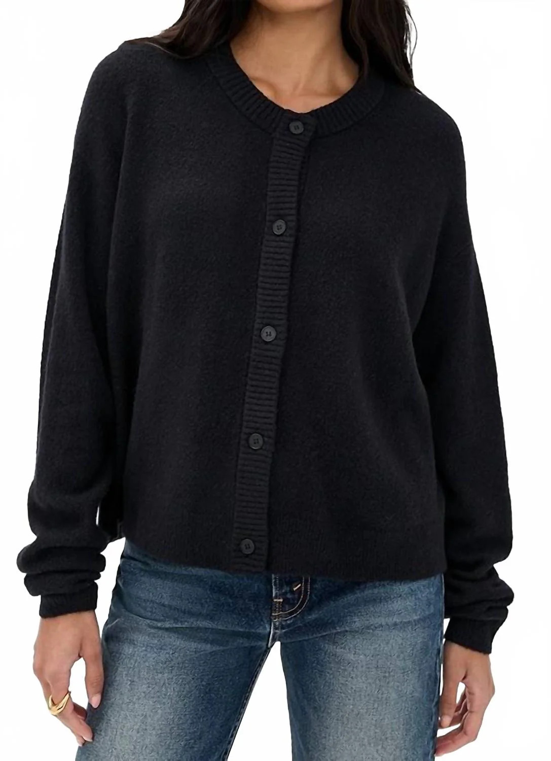 Damsville Cardigan In Black | Shop Simon
