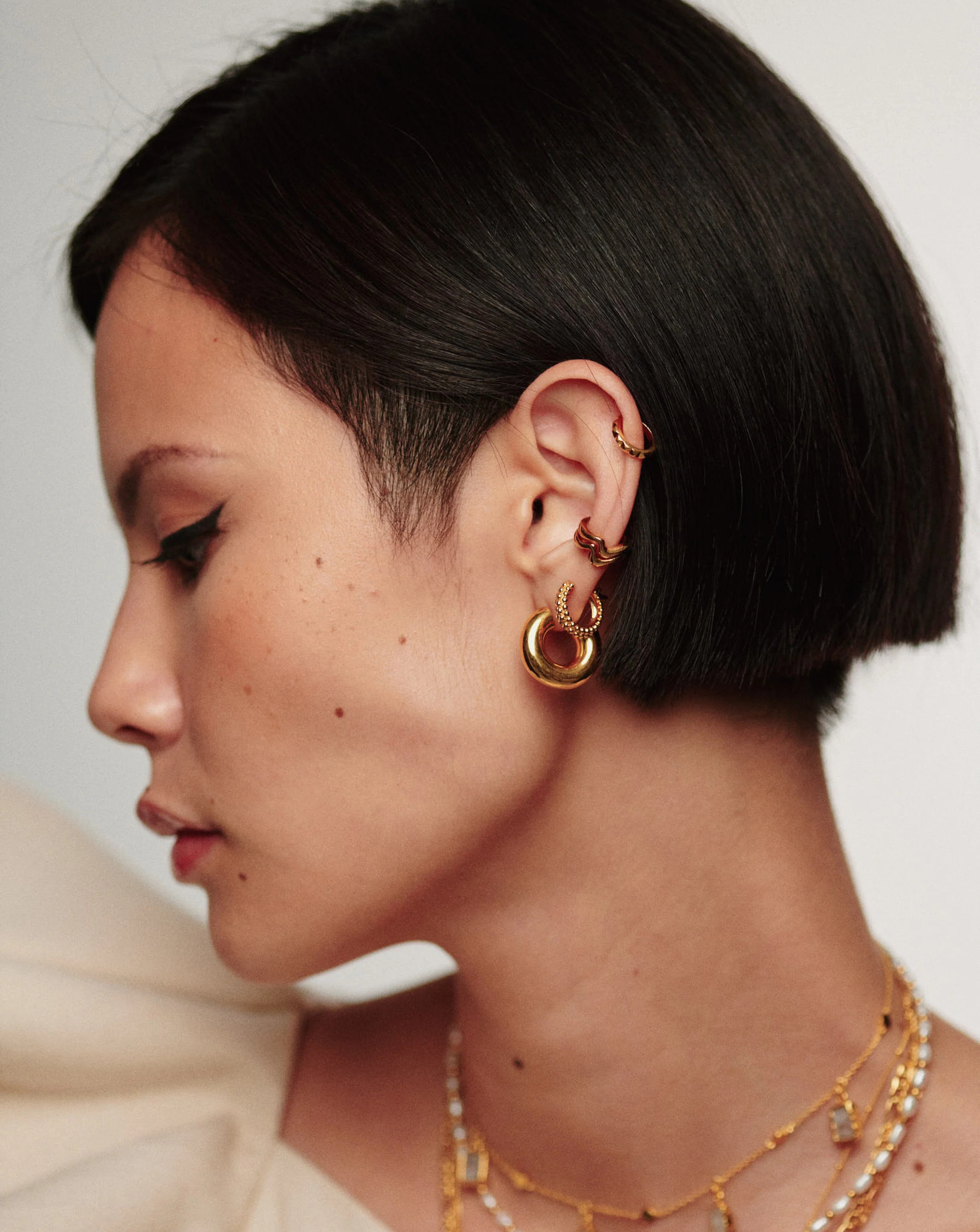Small Chubby Hoop Earrings | 18ct Gold Plated | Missoma US
