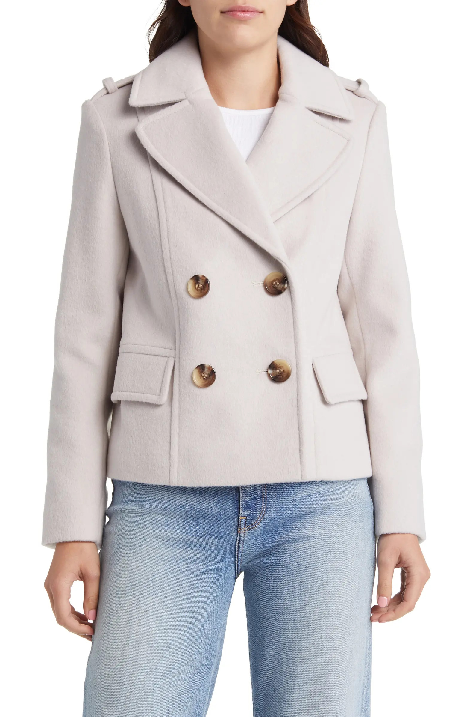 Wool Blend Peacoat | Nordstrom