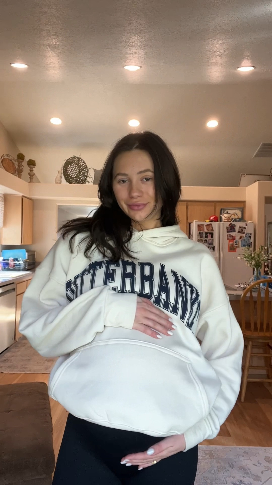 $12 hoodie I will be living in! These shorts are pre pregnancy shorts but I am still loving them! TTS so size up if you are ordering with a bump! 

#LTKbump #LTKstyletip #LTKfindsunder50