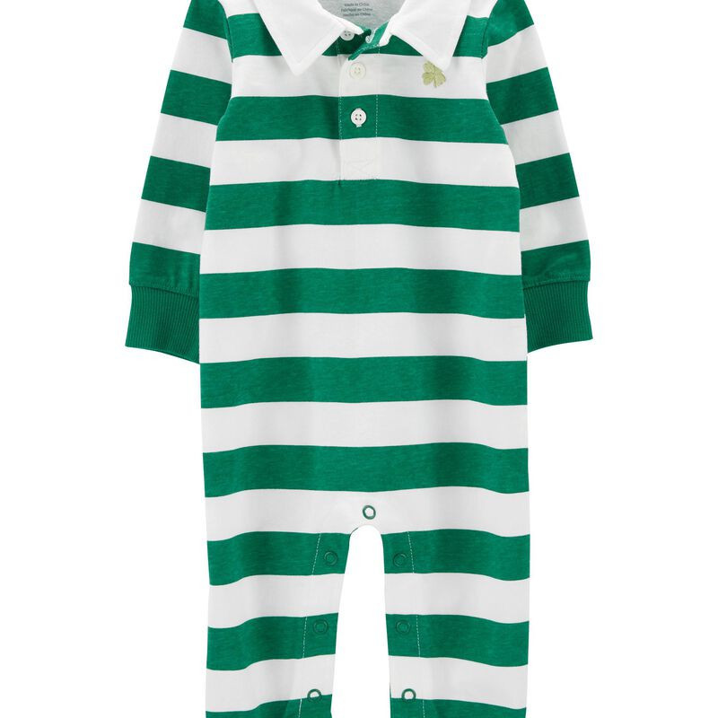 Baby Striped Polo Jumpsuit | Carter's