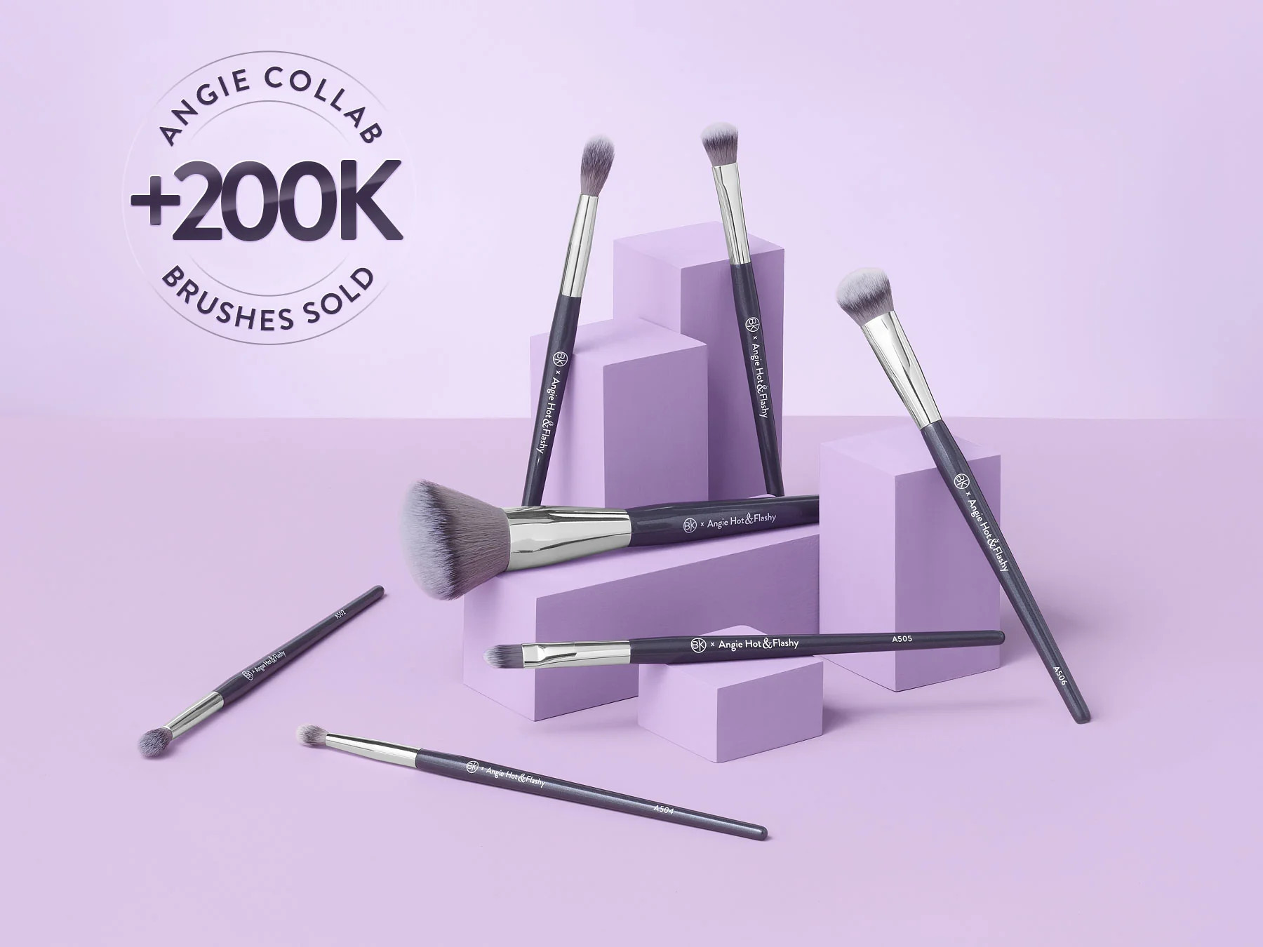 Angie Hot & Flashy Brush Set (7PC) | BK Beauty