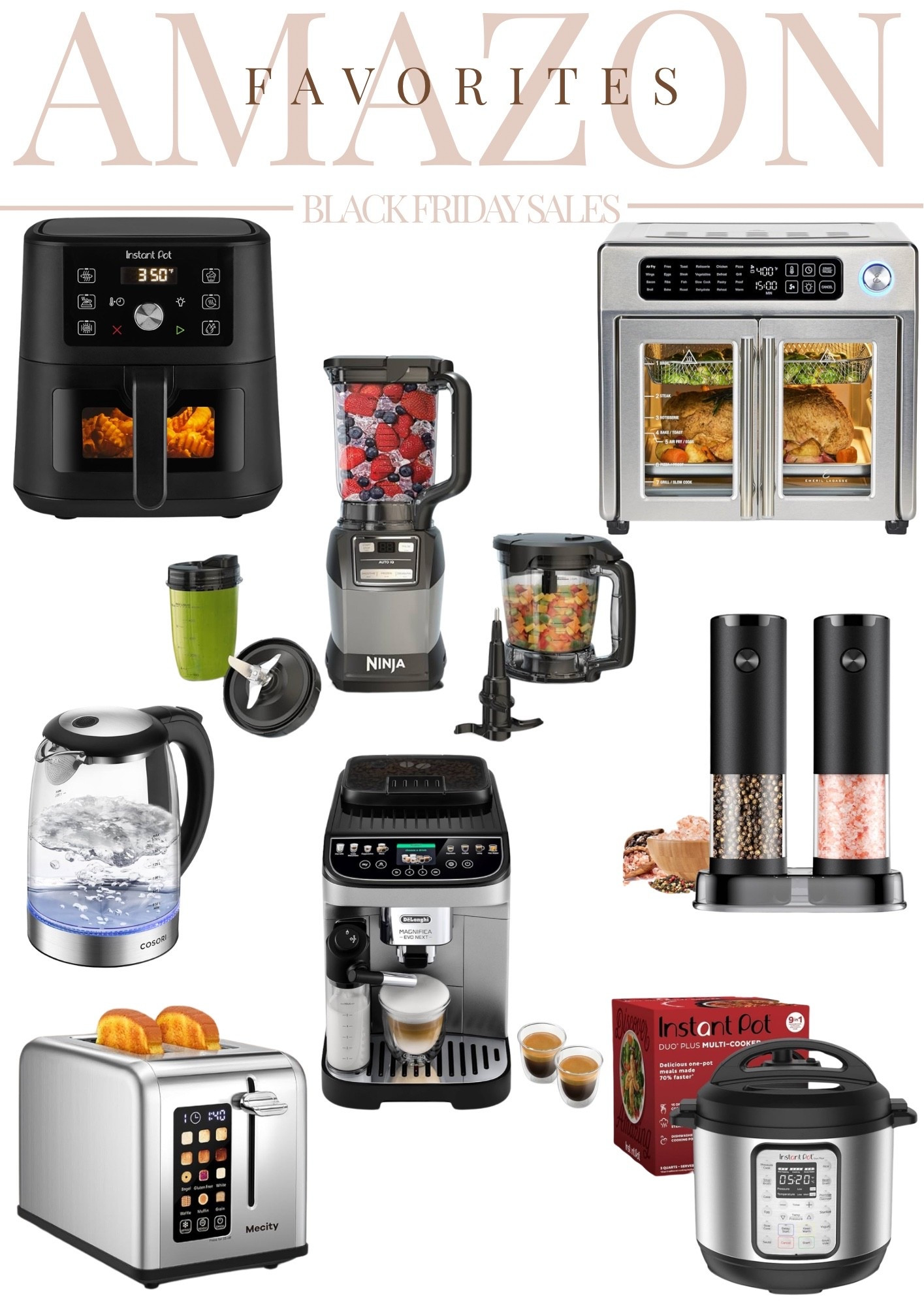 Black Friday Deals for all your Holiday Gifts 🎁 
Holiday gifts for her , holiday gift guide , gifts for her , gifts for mom , gifts for friends , gifts for teens , Amazon gift guide , Amazon gifts ,  Amazon holiday guide , Black Friday sale , Black Friday deals , kitchen appliance sales Amazon sales , Amazon deals

#LTKGiftGuide #LTKHoliday #LTKCyberWeek