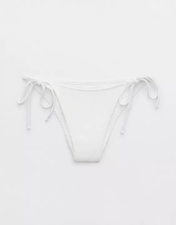 Aerie Crinkle Cheekiest Tie Bikini Bottom | Aerie
