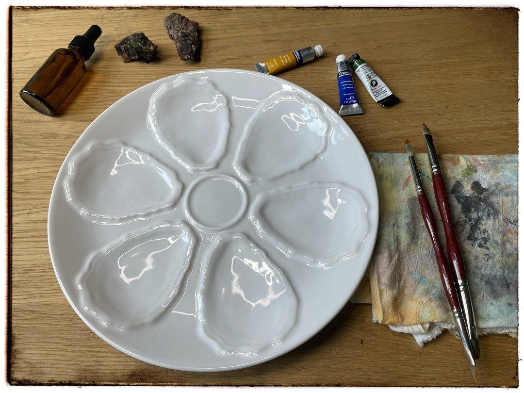 Flower Inspired  Ceramic Painting Palette for Watercolour | Etsy (US)