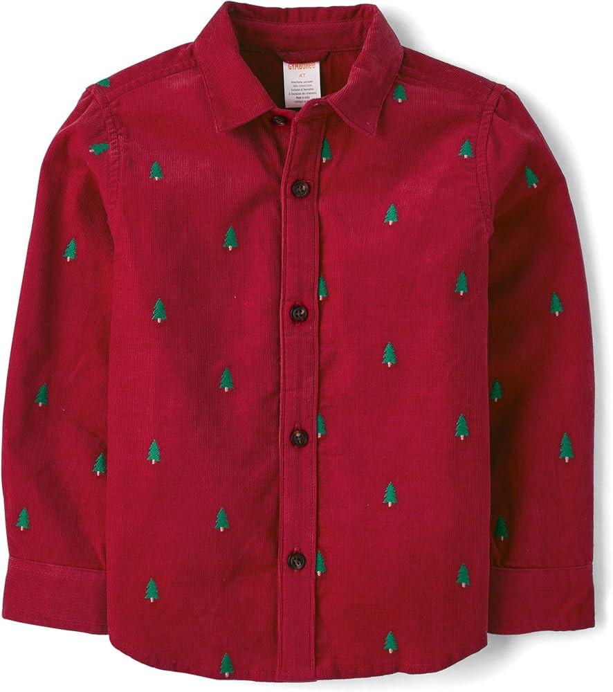 Gymboree Boys' and Toddler Long Sleeve Button Up Shirts | Amazon (US)