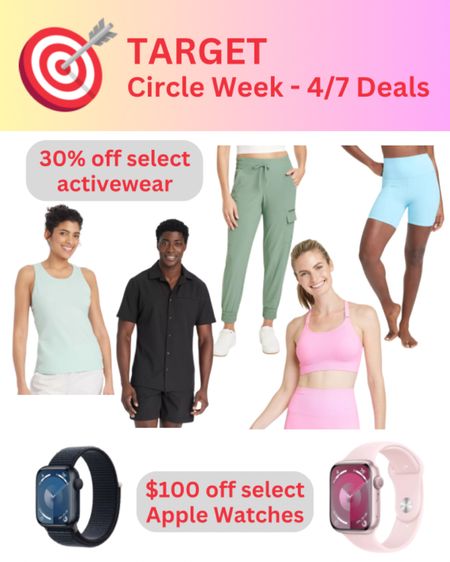 Target Circle Week | activewear sale and discount | Apple Watch sale | workout clothes for men, women, and kidss

#LTKsalealert #LTKxTarget #LTKActive