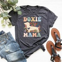 Doxie Mama Dachshund Shirt, Flower Mom Mother's Day Gift, Dog Lover | Etsy (US)