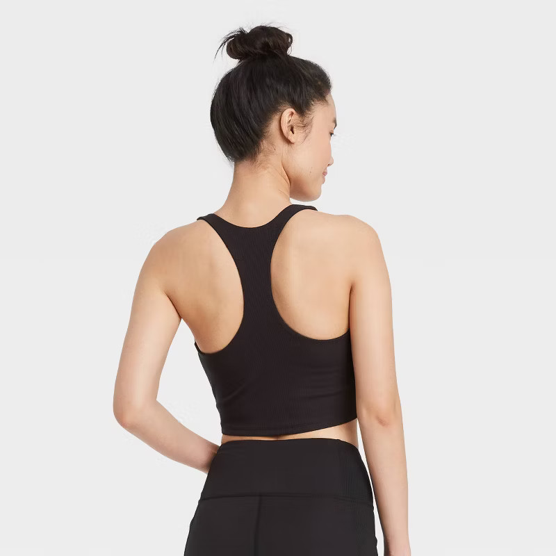 Women's Ribbed Tie-Front Racerback Bra - JoyLab™ | Target