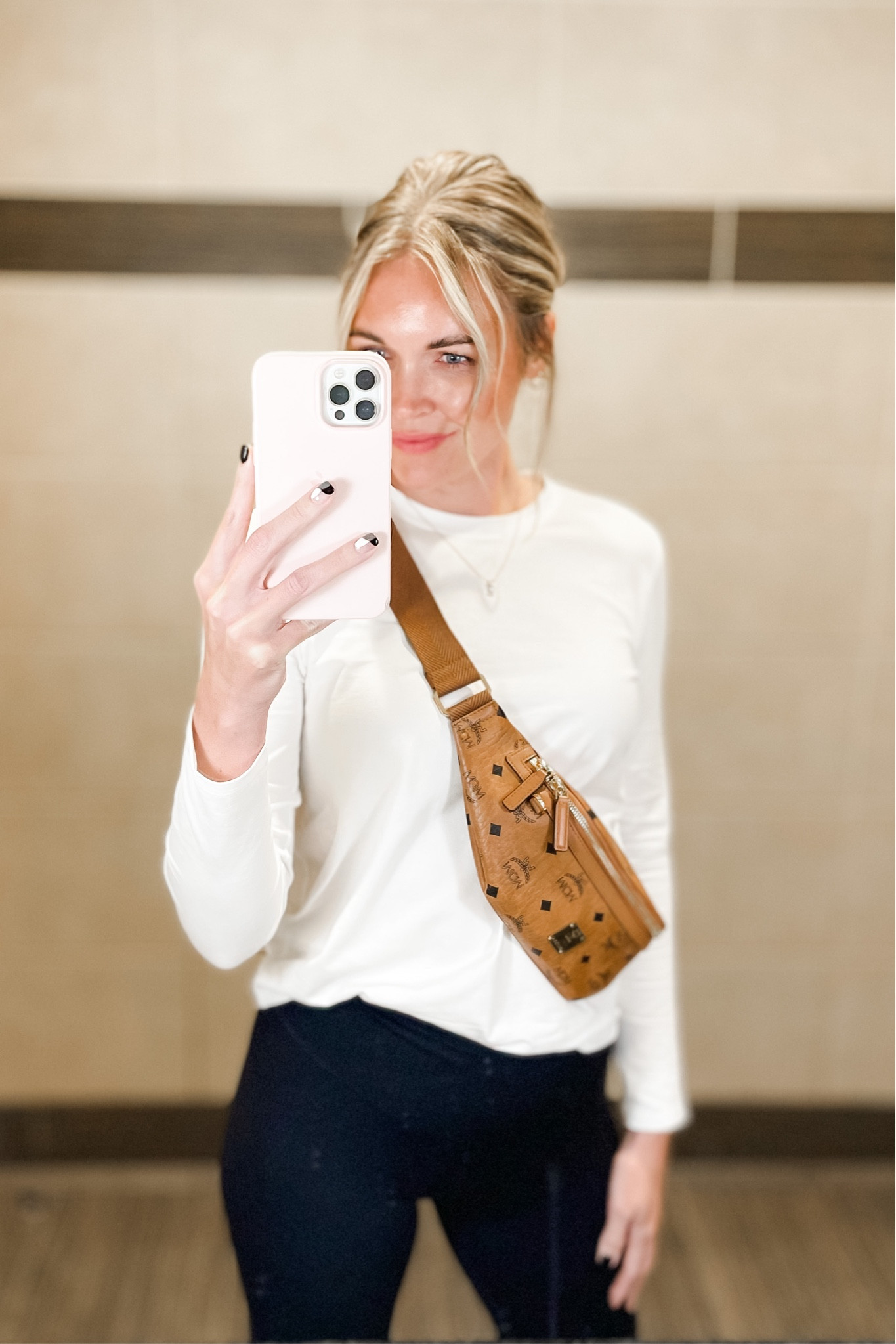 Travel look. Loving these long sleeve tees!

#LTKtravel #LTKunder50 #LTKunder100