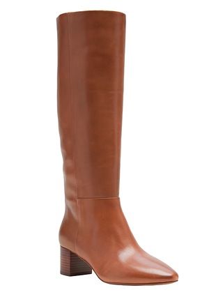 Leather Mid-Heel Boot | Banana Republic (US)