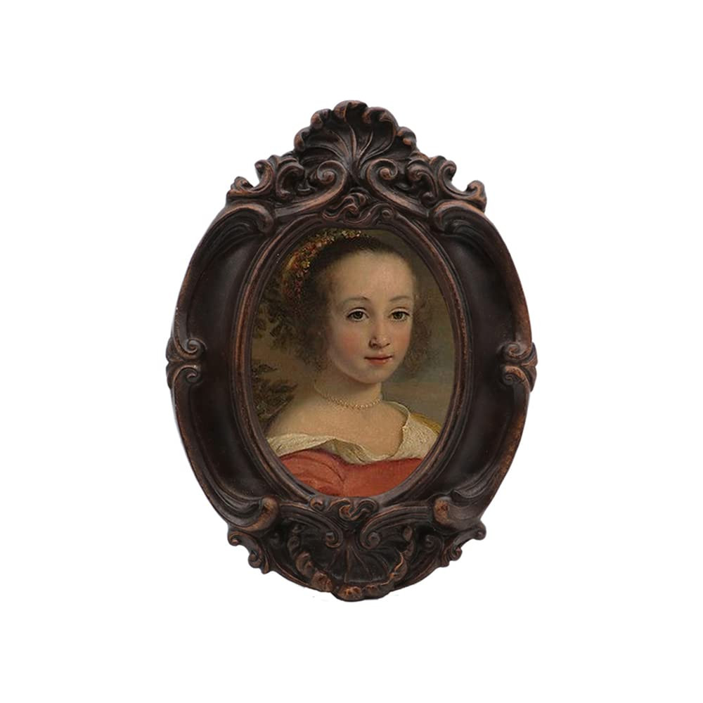 Small Vintage 2.5x3.5 Oval Picture Frame, Mini Antique Ornate Photo Frame, Table Top Display and ... | Amazon (US)