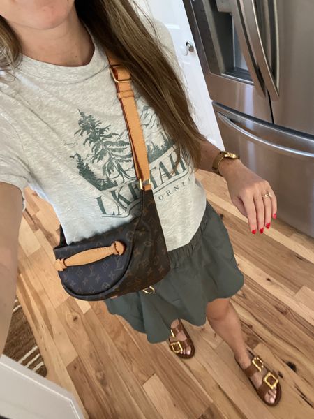 Easy weekend ootd for errands
Abercrombie oversized BF tee
LV bum bag 
Amazon FP dupe Skort

#LTKSeasonal #LTKitbag #LTKstyletip