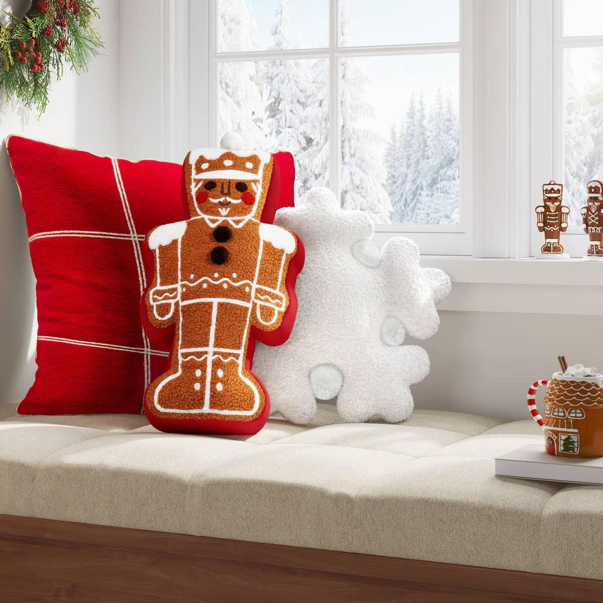 Christmas Gingerbread Nutcracker Pillow - Wondershop™ | Target