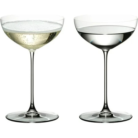Riedel Veritas Crystal Moscato and Coupe/Cocktail Glass, Set of 2 | Walmart (US)