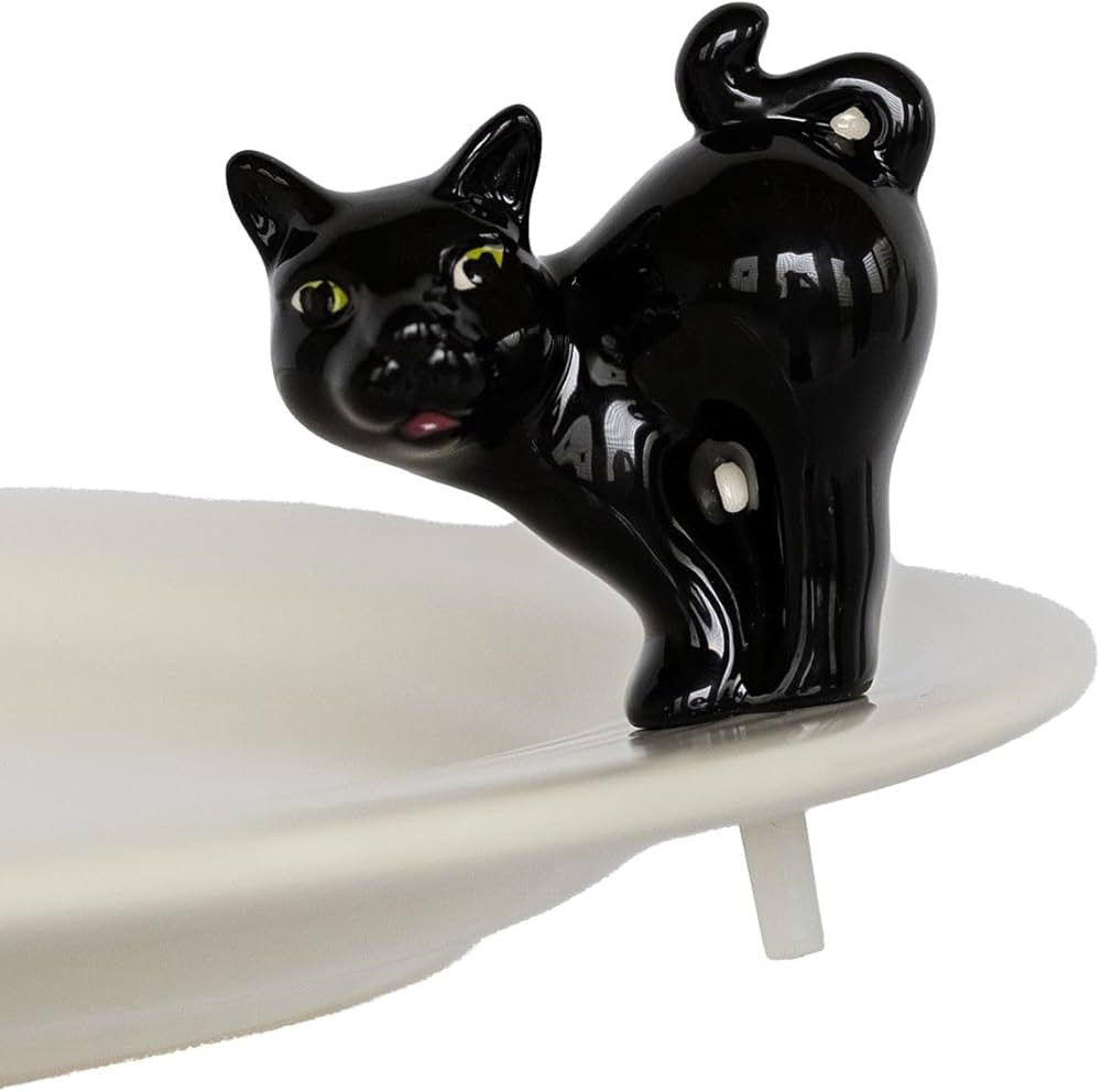 Nora Fleming Scaredy Cat (Black Cat) - Hand-Painted Ceramic Halloween Decor - Fall Minis for The ... | Amazon (US)