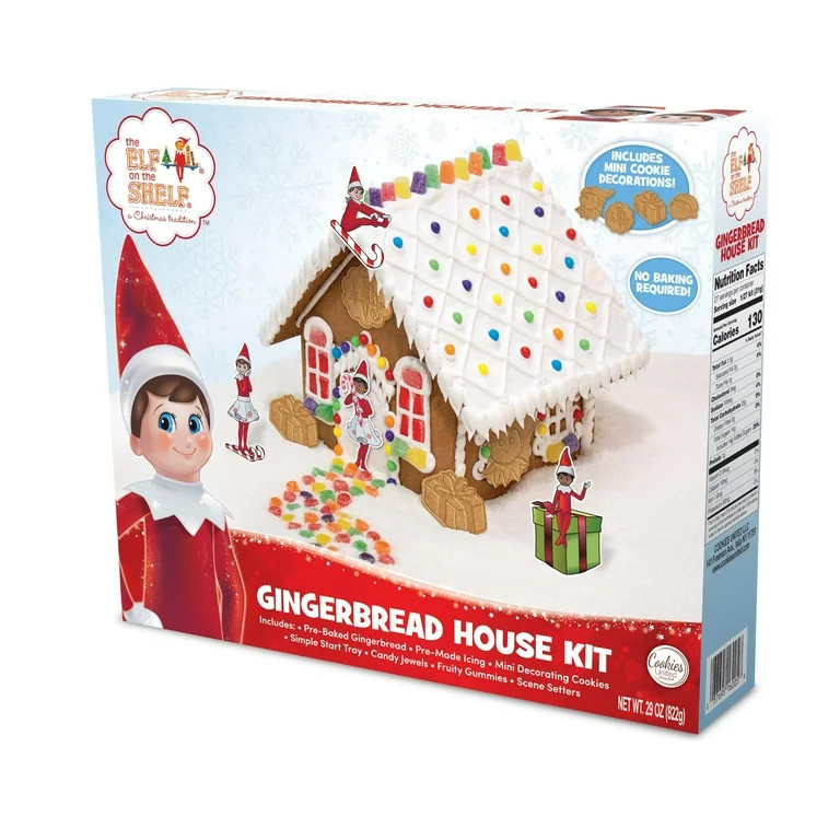 The Elf of The Shelf Holiday Gingerbread House Kit, 29 oz, 1 Count per Pack - Walmart.com | Walmart (US)