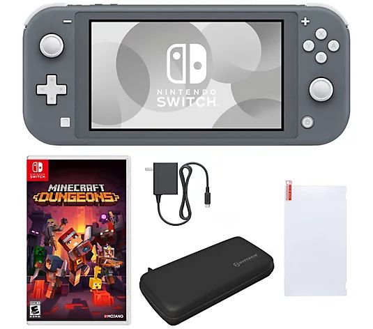 Nintendo Switch Lite Bundle with MinecraftDungeons Game | QVC