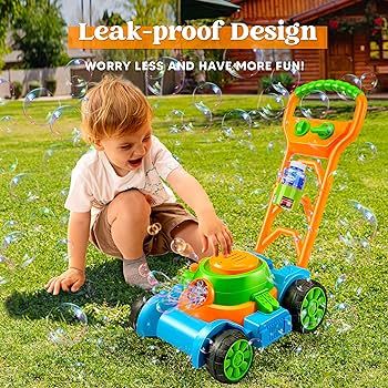 Sloosh Bubble Lawn Mower Toddler Toys - Kids Toys Bubble Machine Summer Outdoor Toys Games, Bubbl... | Amazon (US)