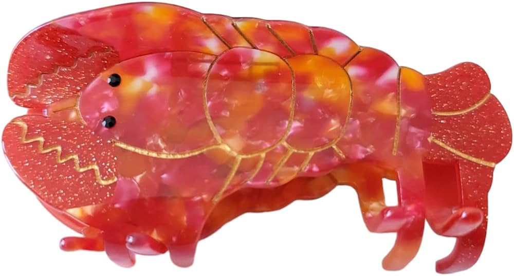 Lobster Hair Clips,Cellulose Acetate Hair Clips,Small Claw Clips for Girl,Hair Accessories | Amazon (US)