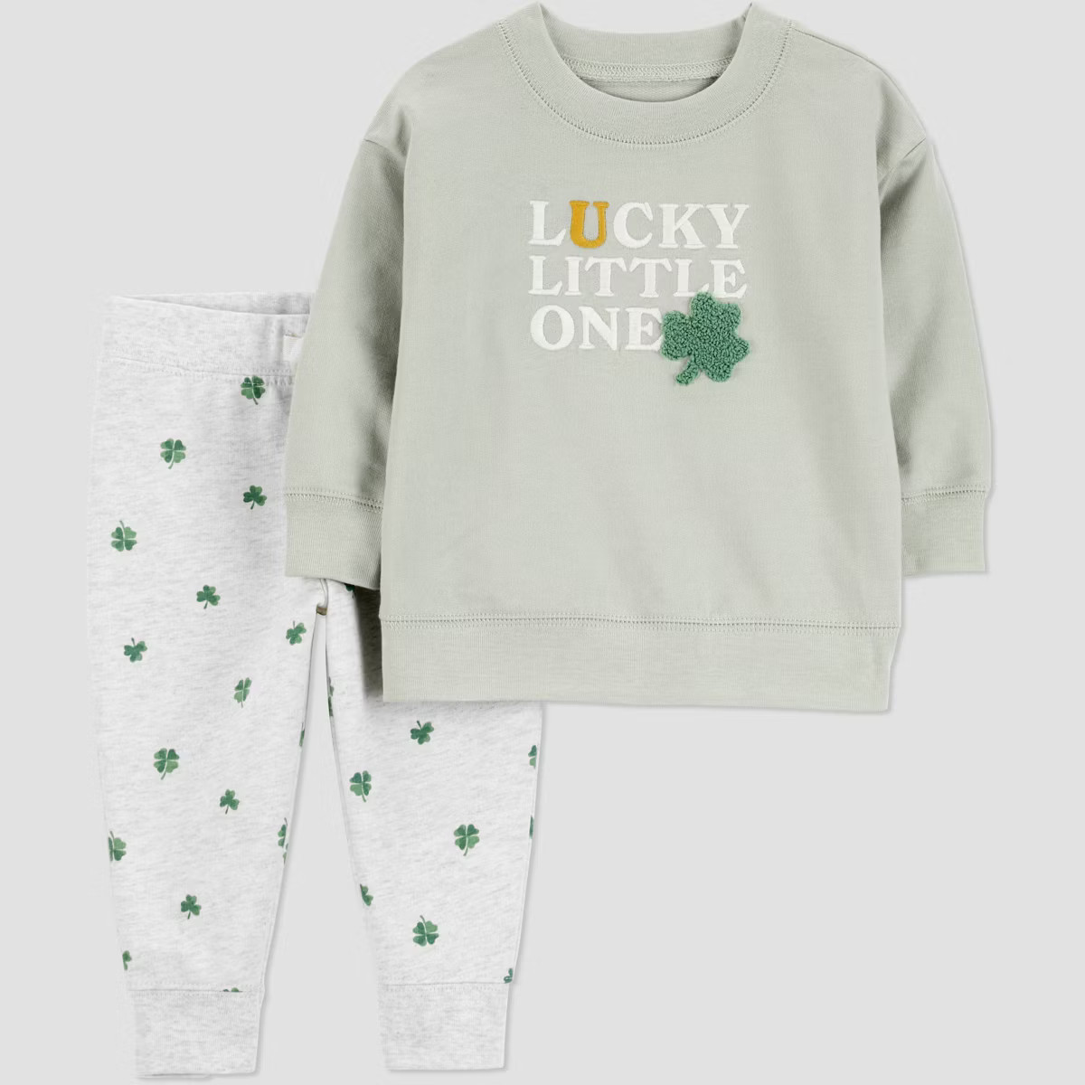 Carter's Just One You® Baby 2pc St. Patrick's Day Lucky Little One Sweatshirt and Jogger Pants S... | Target