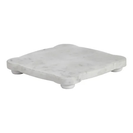 My Texas House White/Grey 8" x 8" Marble Decorative Tray | Walmart (US)