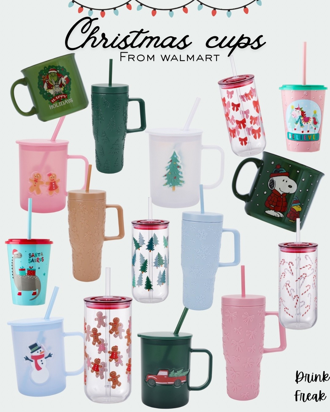 Lots of Christmas cup options at Walmart!! 
Great gift ideas for all ages
All under $10 


#LTKGiftGuide #LTKSeasonal #LTKHoliday