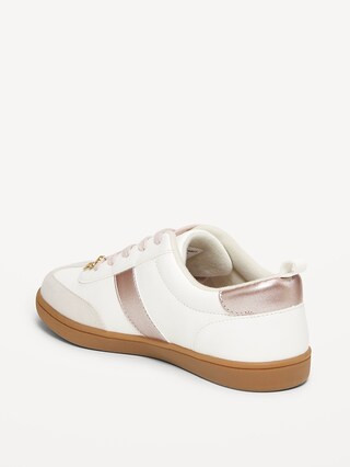 Faux-Suede Lace-Up Charm Sneakers for Girls | Old Navy (US)
