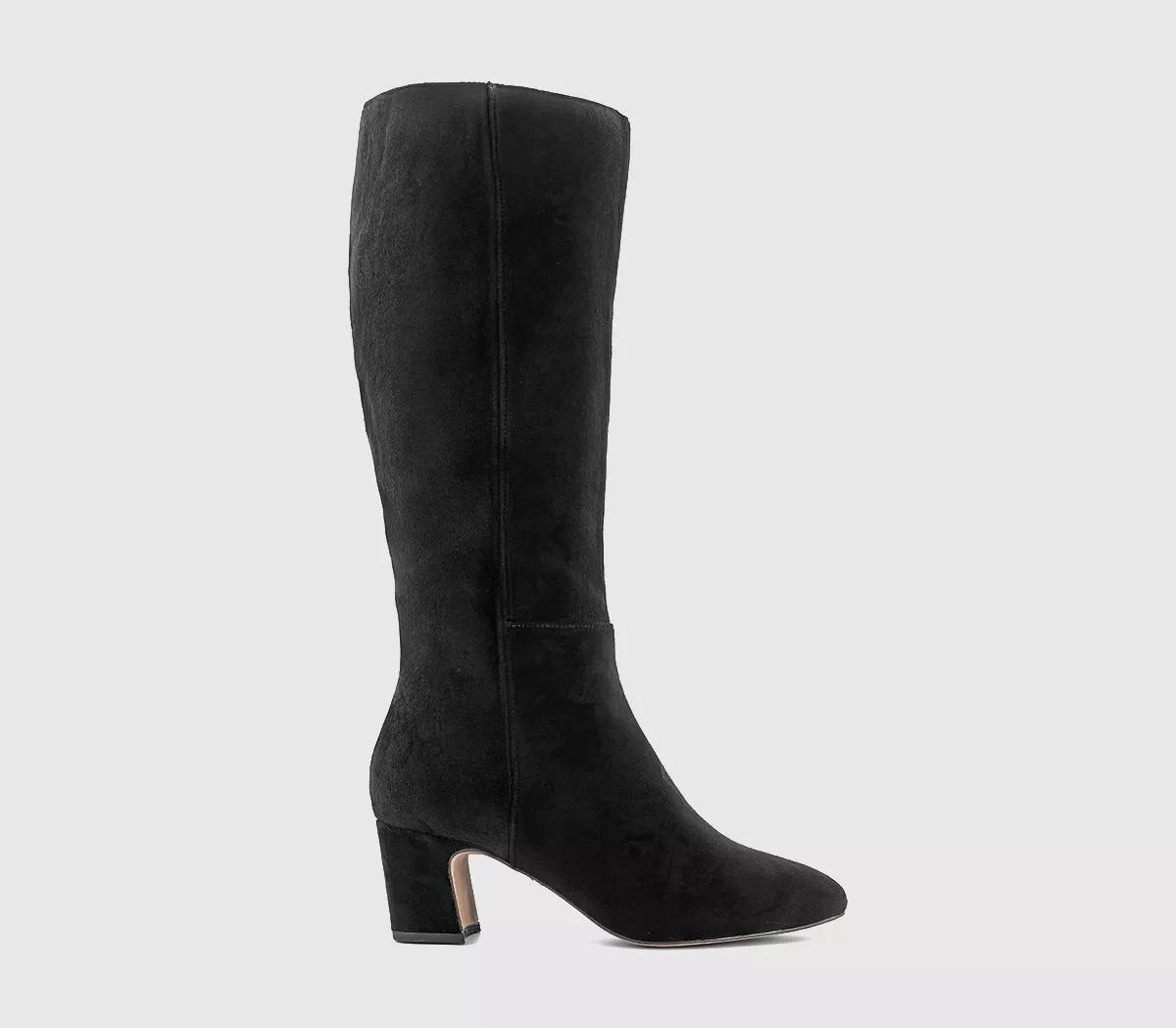 Karlie Block Heel Knee High Boots | Office Shoes (UK)