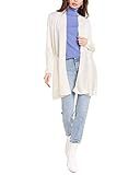 Anne Klein Women's Long Cardigan, White, XXS | Amazon (US)