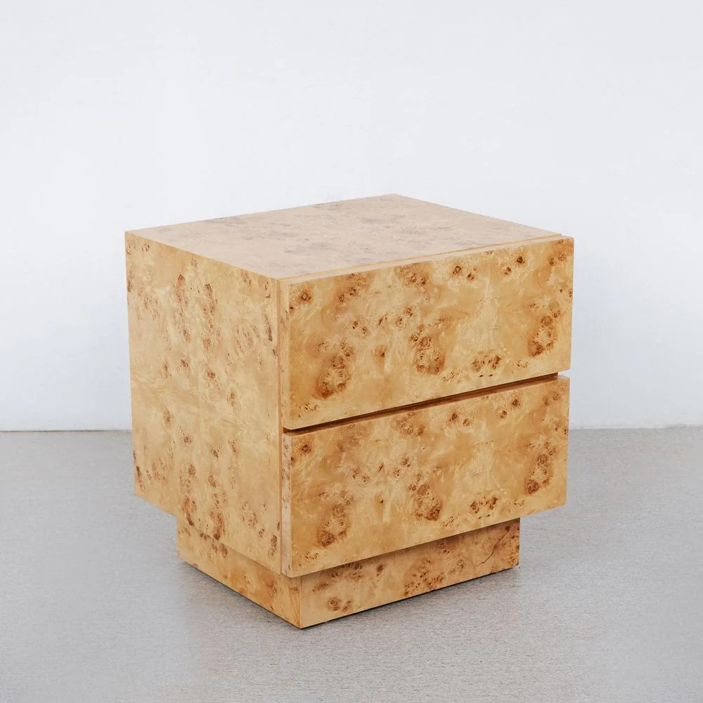 Nerthus Burl Nightstand | France and Son