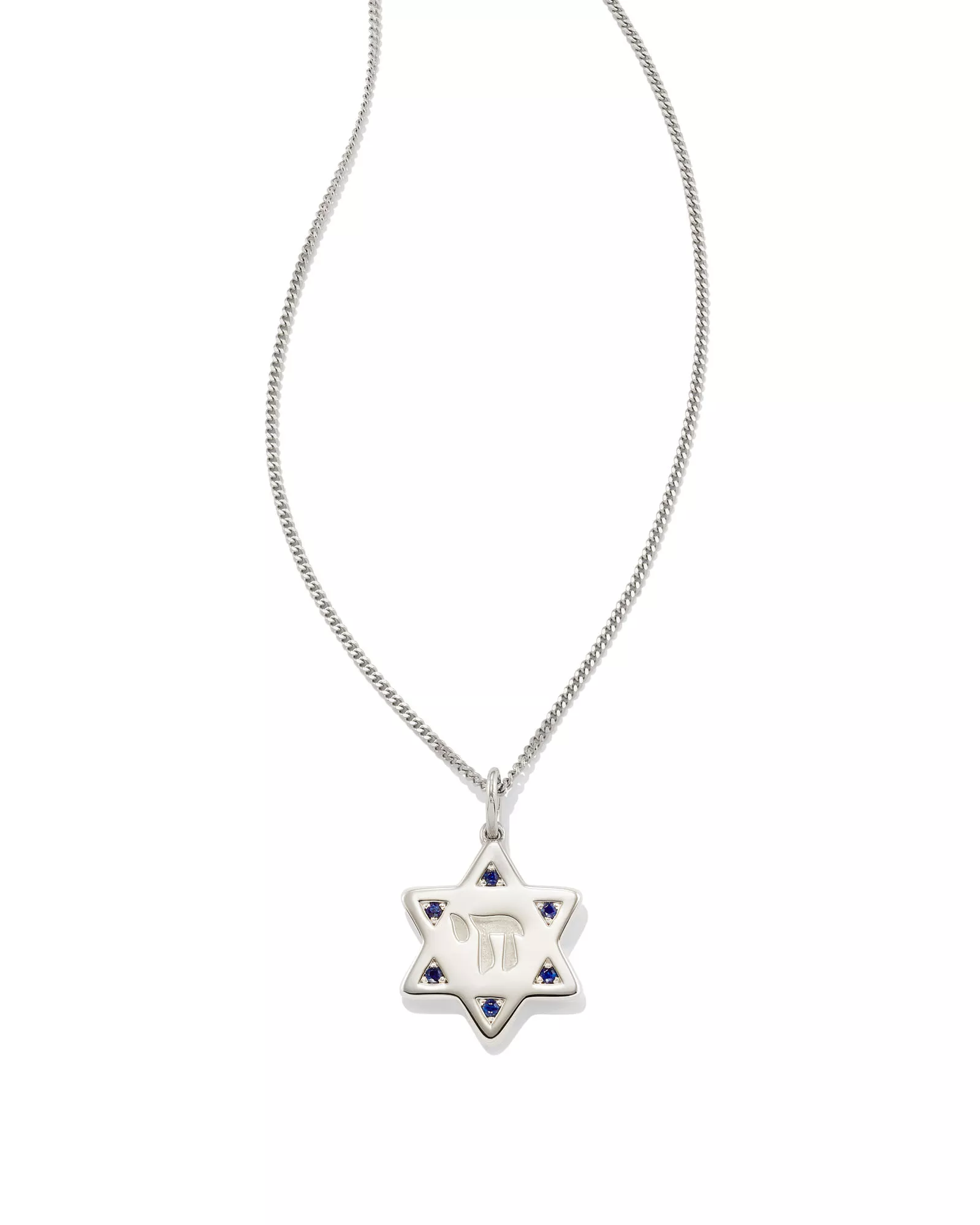 Kendra Scott Star of David Pendant Necklace in Silver