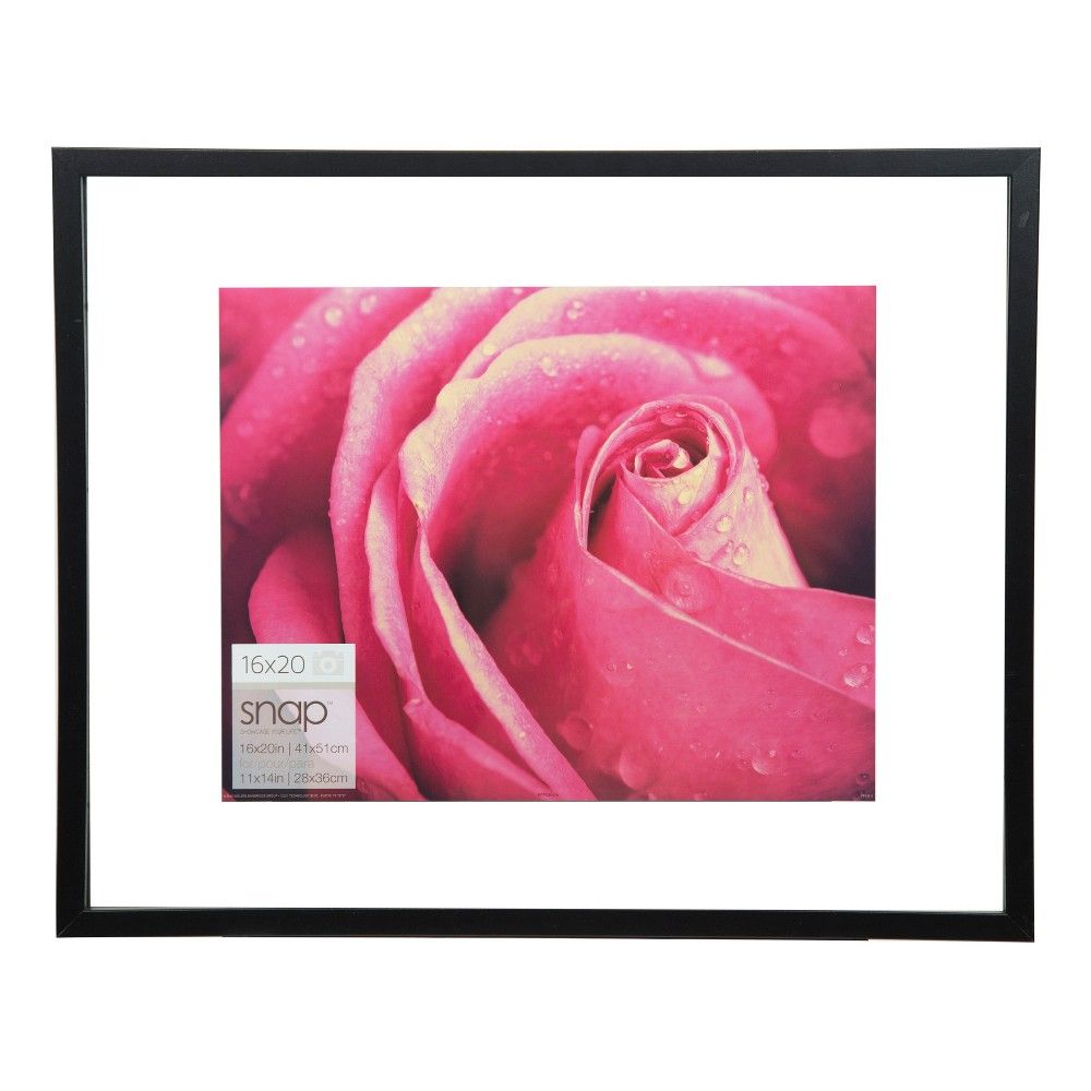 Single Image 16X20 Float To 11X14 Black Frame - Gallery Solutions | Target