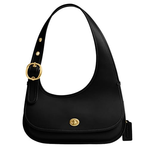 Coach Women's Cashin Carry Crescent Bag, Black, One Size | Amazon (US)