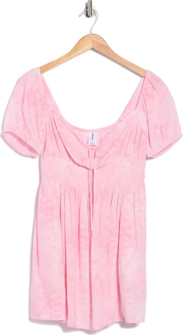 Abound Puff Sleeve Tie Front Minidress | Nordstromrack | Nordstrom Rack