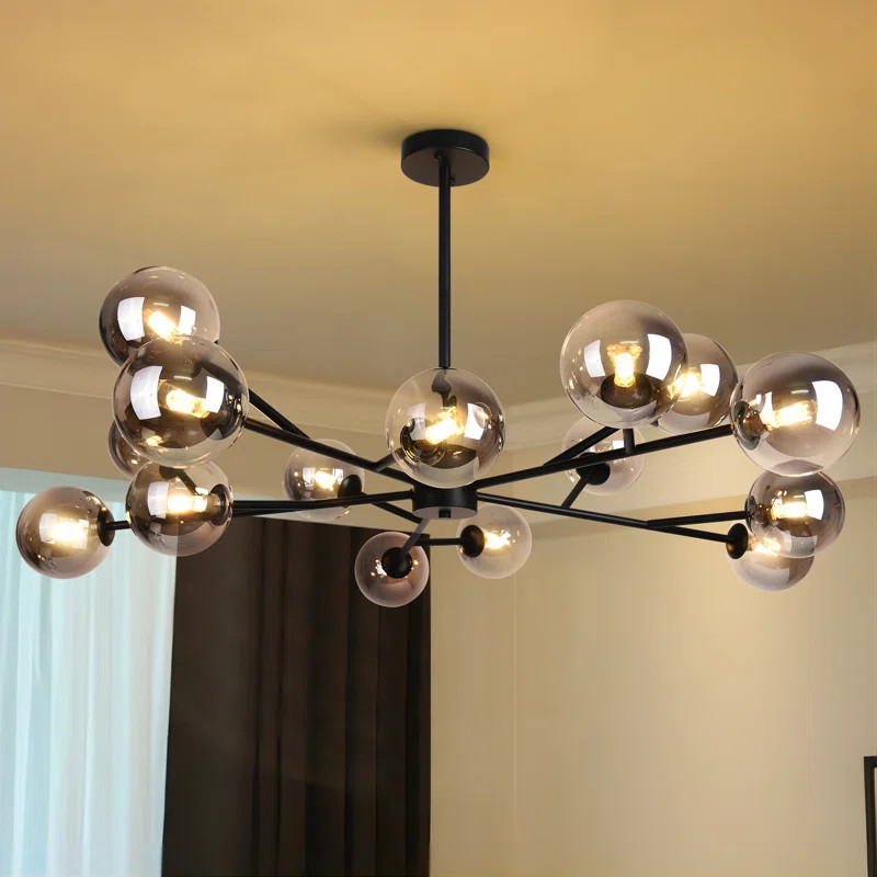 Burness 15 - Light Sputnik Modern Linear Chandelier | Wayfair North America