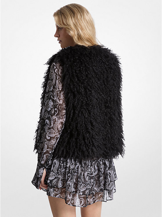 Faux Shearling Vest | Michael Kors US