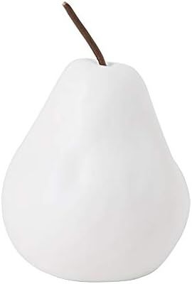 Creative Co-Op Decorative White Stoneware Pear | Amazon (US)